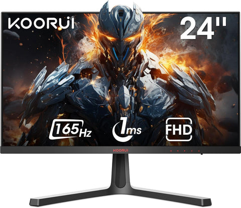 KOORUI 24E4 24 Inch Gaming Monitor, 165Hz, FHD 1080P, VA, 1ms, AdaptiveSync Technology, Ultra-Thin Screen **Collection Only**
