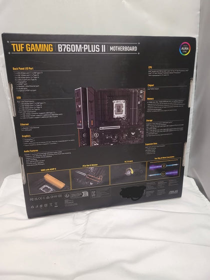 ASUS TUF Gaming B760M-PLUS II mATX Motherboard for Intel LGA1700 CPUs