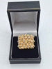 9ct Yellow Gold Mens Multi Row Keeper Knuckle Ring - 36.01 Grams - Size W