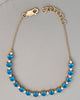 18ct Gold Diamond/Blue Sapphire Tennis Bracelet