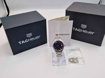 TAG Heuer Carrera WBK1312 36mm Quartz Ladies Watch - With Date - Blue Dial - Boxed With Receipt