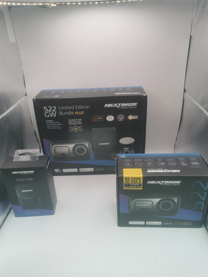 NEXTBASE 522GW HD Dash Cam Boxed NO SD CARD/REAR CAMERA EXTENDER WIRE