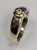 9ct white & yellow gold coffee bean diamond ring