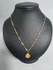 9ct GOLD NECKLACE with PENDANT (ST Christopher) 4.8G 375 18'' in Length