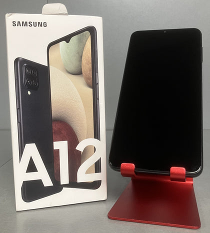 Samsung Galaxy A12 Dual Sim 64GB Black Smartphone ** Any Network **