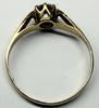 9ct Gold solitaire ring with CZ stone size M