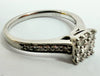 Platinum Diamond Cluster Ring Size K 1/2