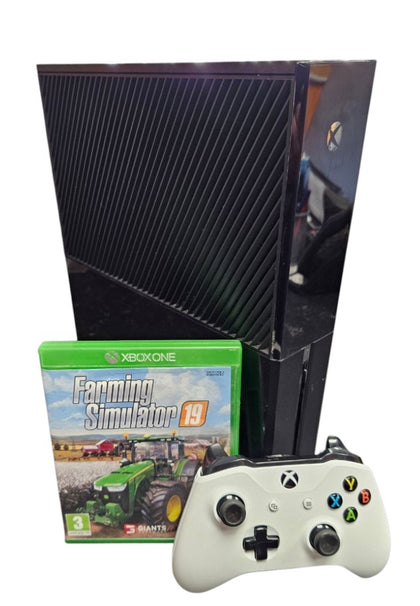 XBox One 500gb Console with Controller and Farming Simulator 19 Game
