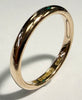 9ct rose gold wedding band ring size Q