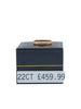 22CT Yellow Gold Ring W/ Stone, Fully Hallmarked, 3.7g, Size:Q, Boxed