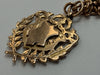 9ct 375 Rose Gold Double Albert Pocket Watch T-Bar Chain & Fob Necklace 18"