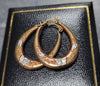 9CT - Rose Gold Hoop Earrings - 0.89g