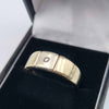 9ct Yellow Gold Ring With CZ Stone - Size U - 5.31 Grams