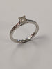 Platinum Square  Diamond Ring