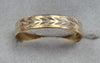 9ct Gold Two Tone Ring Size "M"