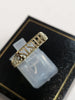 9CT Yellow Gold Sister Ring with Small Diamond Chip (Uncarated - Size T - 1.18G