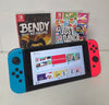 Nintendo Switch Console Neon Red/Blue & 2 Games