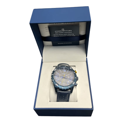 Predator Navy Blue Sports 50m Water Resistant Chronograph Watch Boxed