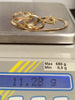 9ct Yellow Gold Herringbone Chain 17"