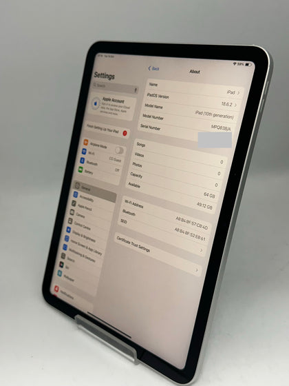 Apple iPad 10th Gen 64GB Wi-Fi 10.9in - Silver