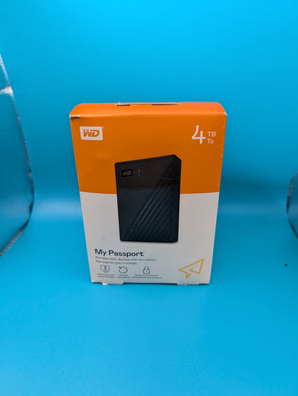 Western Digital 4tb My Passport Hdd External Portable Hard