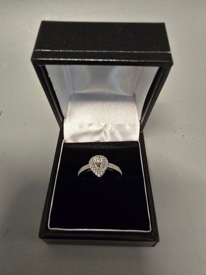 9ct White Gold Ring 375 2.0G Size L
