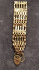 Vintage 1980 9ct Yellow Gold 6 Bar Gate Bracelet with Padlock Fastening