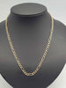 9ct Yellow Gold 3-in-1 Figaro Chain Necklace - 18" Long - 3.89 Grams