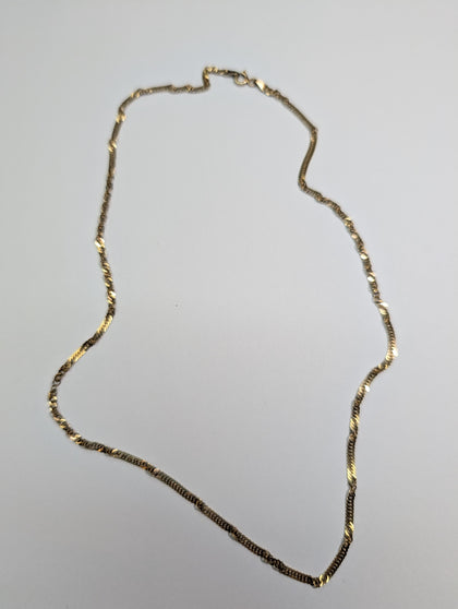 9ct gold twisted necklace
