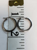 9CT White Gold Hoop Earrings - 1.05g
