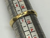 14CT YELLOW GOLD RING WITH PRETTY STONES SIZE N