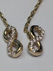 14CT GOLD NUMBER 8 DROP EARRINGS 1.36G PRESTON STORE