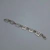 925 Sterling Silver Knuckle Duster Link Bracelet – 9" Long – 27.94 Grams – Albert Clasp **BRAND NEW**