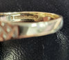 9ct Yellow Gold Ring with Blue & Clear Stones - Size P - 3.74G - Hallmarked