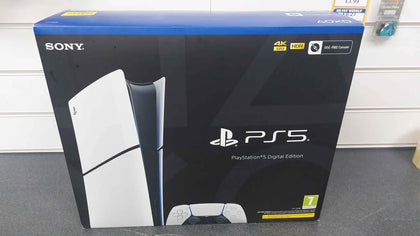 PlayStation 5 digital edition slim 1TB white Boxed (opened in store to check context) **BRAND NEW**