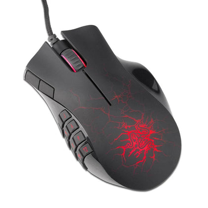Razer Naga Molten Special Edition Expert MMO Gaming USB Wired PC Mouse.
