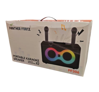 Panther Force PF306 Portable Karaoke Speaker with Wireless Mics**Boxed in Brand New Condition** COLLECTION ONLY