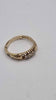 9ct Yellow Gold Ladies Ring With 3x Clear Stone (Not DIA) - 2.16 Grams - Size K