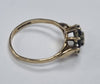 9ct gold ring sapphire stones size i