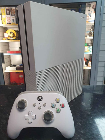 Microsoft Xbox One S 1TB Console - Wired PowerA pad White