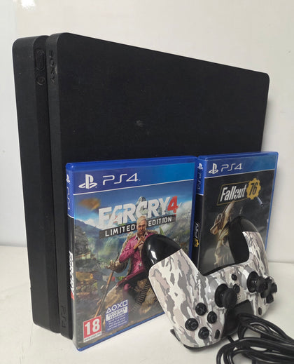 Sony PlayStation 4 Slim 500GB Console & 2 Games