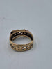 9ct Yellow Gold Mens Buckle Ring - Size R - 5.93 Grams
