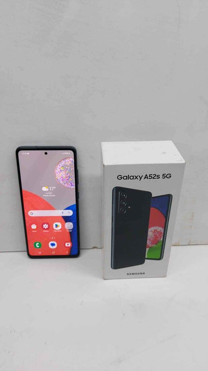 Samsung Galaxy A52S 5G Mobile Phone - 128GB Storage - Awesome Black - Open Unlocked - Boxed