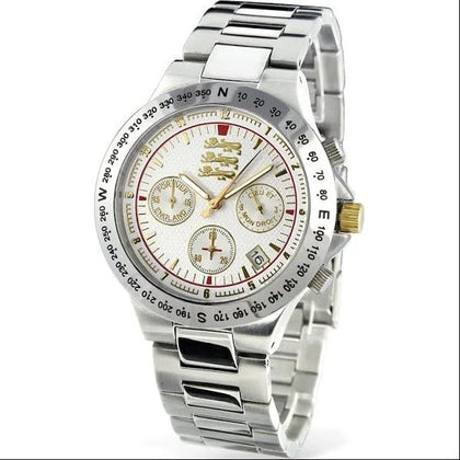 The Bradford Exchange 'Spirit of England' Gold-Plated Chronograph