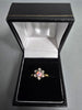 18CT Gold Ring 4G 375 With Flower Shape Stones 750 Size L