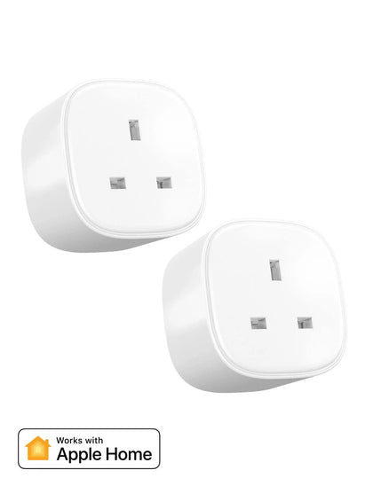 Meross Smart Wi-Fi Plug, MSS210HK, 2 Pack (UK Version) - Homekit