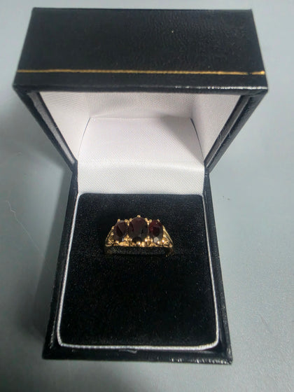 9CT Gold Ring 3G 375 HM Size Q