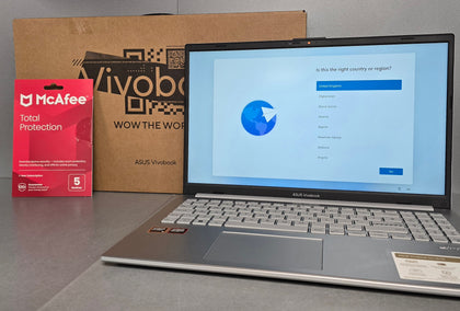 ASUS Vivobook Go 15 Laptop ***Boxed*** Includes McAfee Total Protection Code.