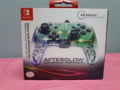 Prismatic Afterglow Deluxe+ Audio Wired Nintendo Switch Controller Pdp