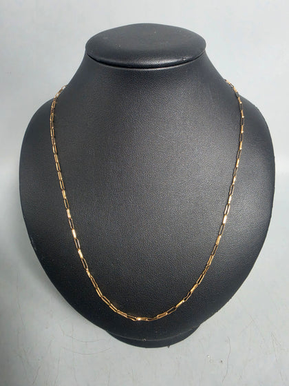 9ct GOLD NECKLACE 1.6G 375 16'' in Length